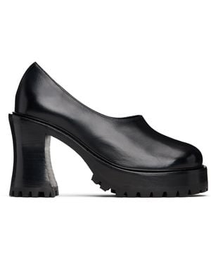 Nicole Saldaña Hannah Platform Heels - Black