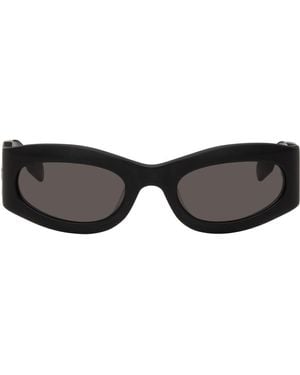 McQ Mcq Black Oval Sunglasses