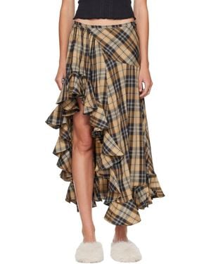Collina Strada Florist Midi Skirt - Brown