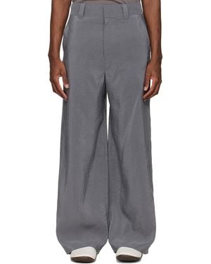 Lemaire Straight Tailored Trousers - Grey