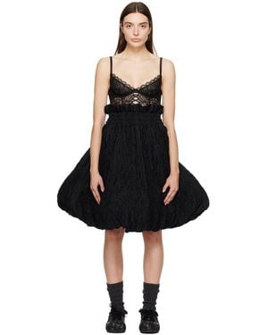 Noir Kei Ninomiya バブルヘム ミディアムスカート - ブラック