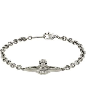 Vivienne Westwood Mini Bas Relief Chain Bracelet - Metallic