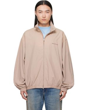 Acne Studios Washed Logo Jacket - Natural