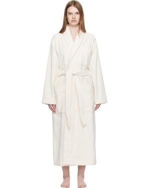 Tekla Off Terry Classic Bathrobe - White