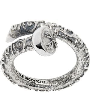 Emanuele Bicocchi Flourish Spiral Ring - Metallic