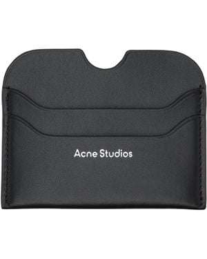 Acne Studios Leather Card Holder - Black