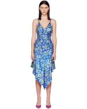 Abra Floral Minidress - Blue