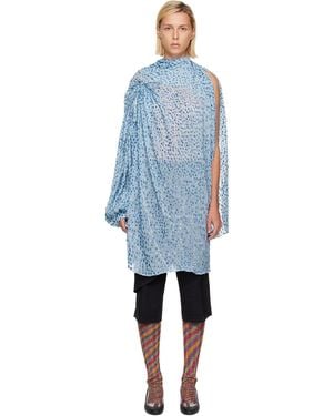 Kiko Kostadinov Caspian Minidress - Blue