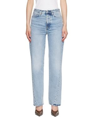 TOTEME Twisted Seam Full Length Jeans - Blue
