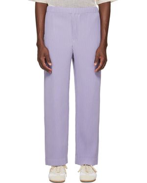 Homme Plissé Issey Miyake Monthly Colours July Trousers - Purple