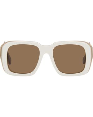 Loewe Lunettes De Soleil Blanches - Multicolore