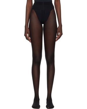 Wolford ブラック Individual 10 Back Seam ストッキング
