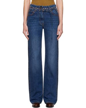Dries Van Noten Studded Jeans - Blue