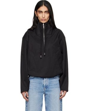 Agolde Lydia Nylon Popover Anorak - Black