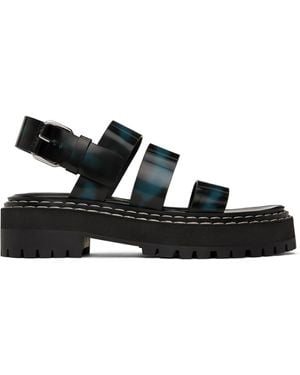 Proenza Schouler Black Lug Sandals