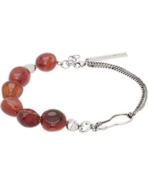 Dries Van Noten Beaded Stone Bracelet - Black
