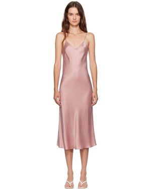 SILK LAUNDRY 90S Slip Midi Dress - Black
