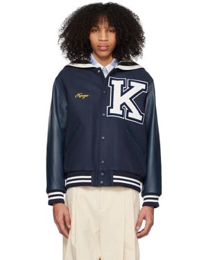 KENZO Navy Paris Sailor Collar Jacket - Blue