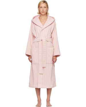 Tekla Terry Hooded Bathrobe - Pink