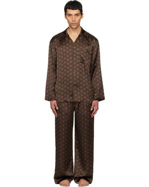 Skims Sateen Sleep Pyjama Set - Black