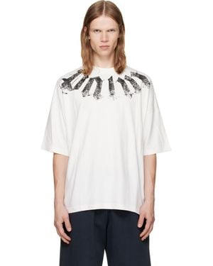 Palm Angels Off- Big Neck Logo Loose T-Shirt - White