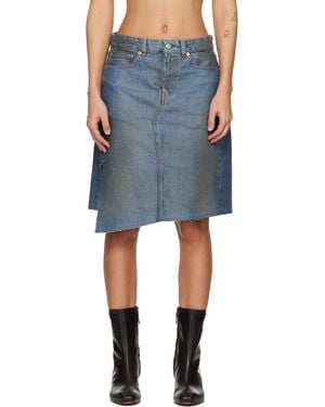 Our Legacy Craft Denim Midi Skirt - Blue