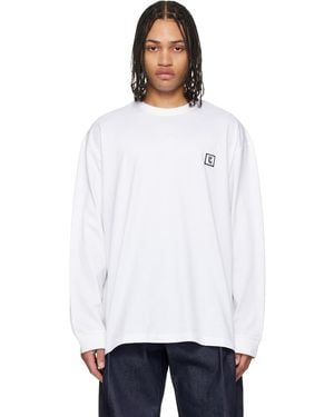 WOOYOUNGMI Long Sleeve Logo T-Shirt - White