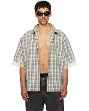 Martine Rose Ssense Exclusive Lace Overshirt - Natural
