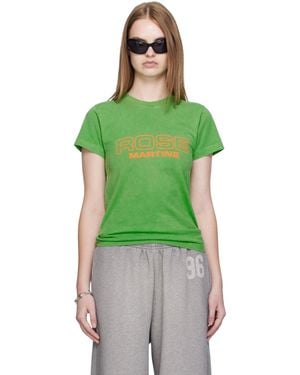 Martine Rose Shrunken T-Shirt - Green