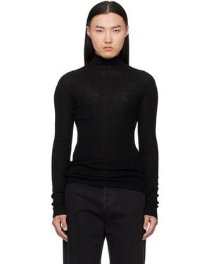 MATIERES FECALES Forever Knit Turtleneck - Black