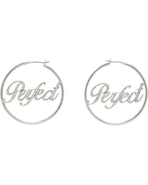 Marc Jacobs 'The Perfect Pave' Hoop Earrings - Black