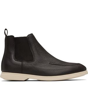 BOSS Leather Chelsea Boots - Black