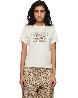 Amiri Off- 'Hope And Dreams' T-Shirt - Multicolour