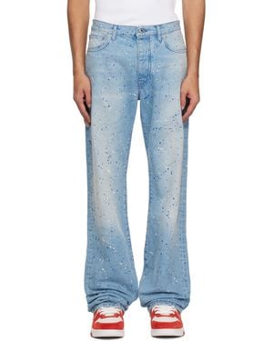 Off-White c/o Virgil Abloh ブルー ペイントスプラッター ジーンズ