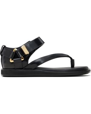 Sacai Belted Flip Flop Sandals - Black