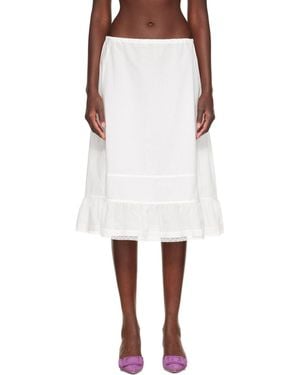 Cou Cou 'The Petticoat' Midi Skirt - White