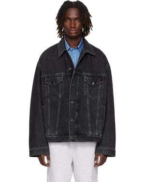 Acne Studios Relaxed-Fit Denim Jacket - Black