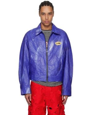 ANDERSSON BELL Wilson Printed Tyvek Jacket - Blue