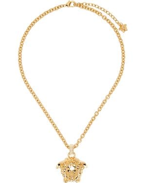 Versace Collier À Logo La Medusa À Cristaux - Multicolore