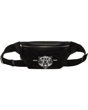 KENZO Sac-Ceinture Noir À Image À Logo De Style Collégial