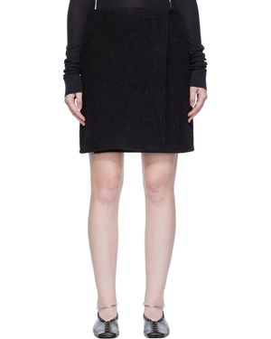 Lemaire ブラック Wrapover ミニスカート