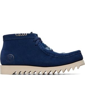 A Bathing Ape Manhunt Tabi Desert Boots - Blue