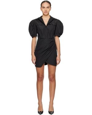 MSGM Black Balloon Minidress