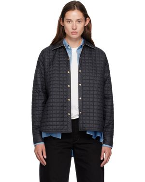 Moncler Quilted Shirt Jacket - Black