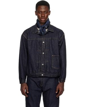 Kaptain Sunshine Tracker 1P Denim Jacket - Blue