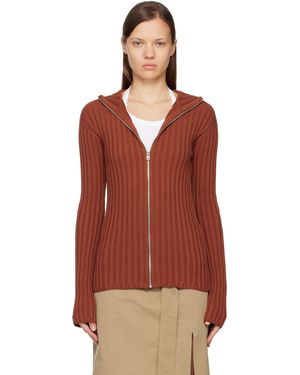 Acne Studios Zip-Up Hoodie - Red