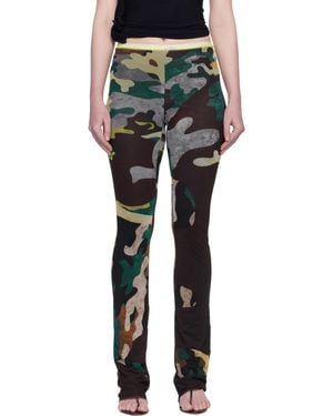 OTTOLINGER Camo Mesh Lounge Pants - Black