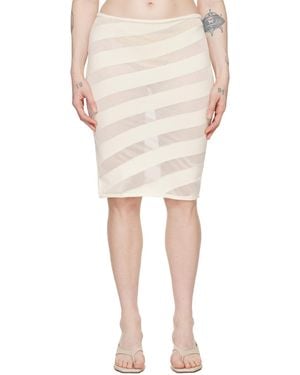 GIMAGUAS Zebara Midi Skirt - Natural