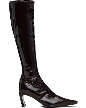 KNWLS Serpent Stretch Pointed Slim Tall Boots - Black