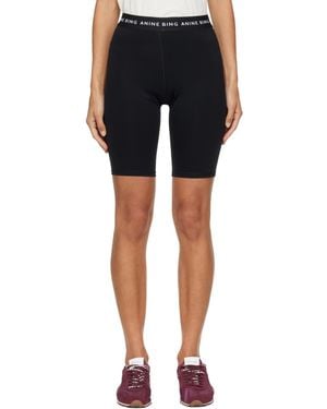Anine Bing Dan Biker Shorts - Blue